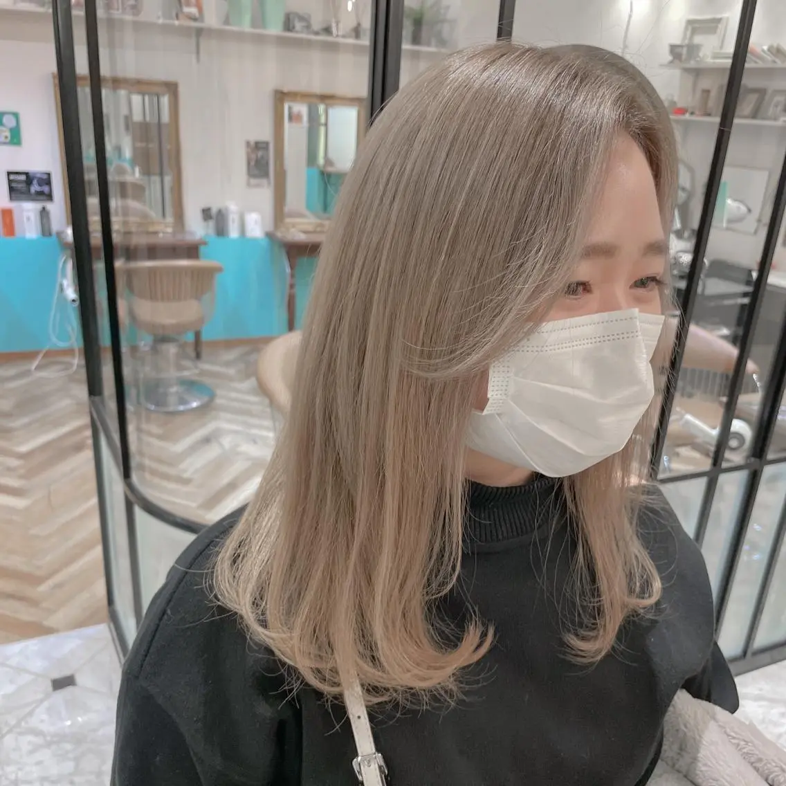 ロング カラー ヘアカラー レイヤー/韓国ヘア 縮毛矯正🫧鈴木颯のヘアスタイル