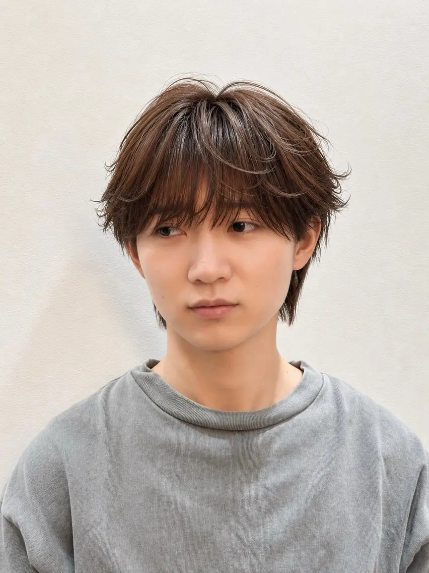 ショート カット ヘアカラー メンズ似合わせカット 美髪矯正 ミツキのヘアスタイル
