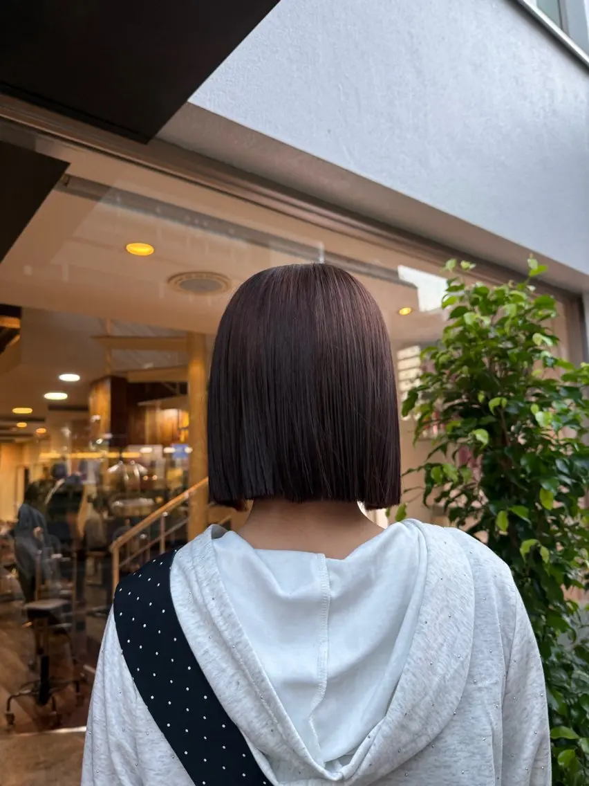 ショート 切りっぱなしボブ ボブ miho ／Seekのヘアスタイル
