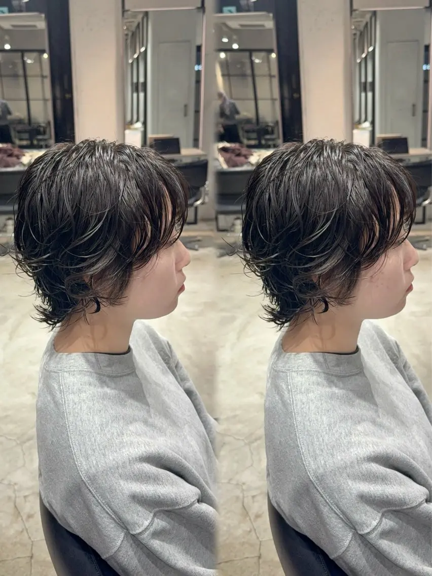 ショート ショートヘア あんな🦋レイヤー カット/透明感カラーのヘアスタイル