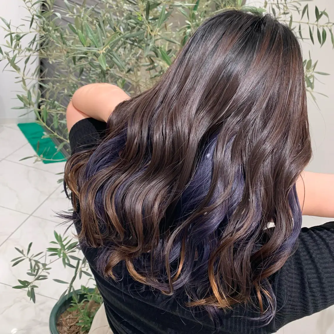 ロング カラー ヘアアレンジ 小白井 由美のヘアスタイル
