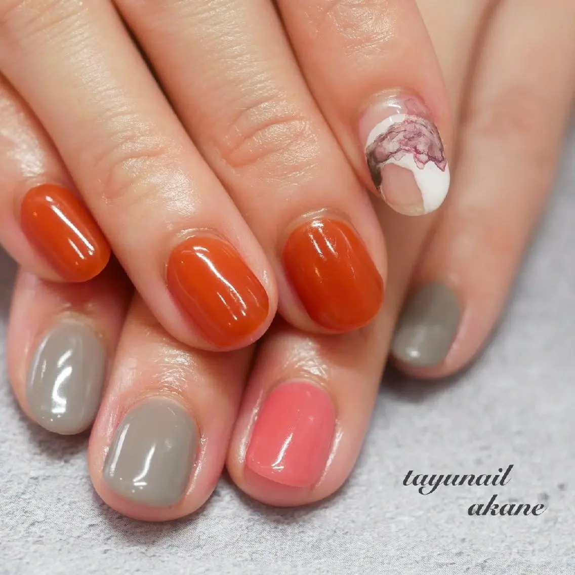 ネイル アートネイル ブルー ジェルネイル ニュアンスネイル パラジェル ネイルサロン 【たゆnail】のネイルデザイン