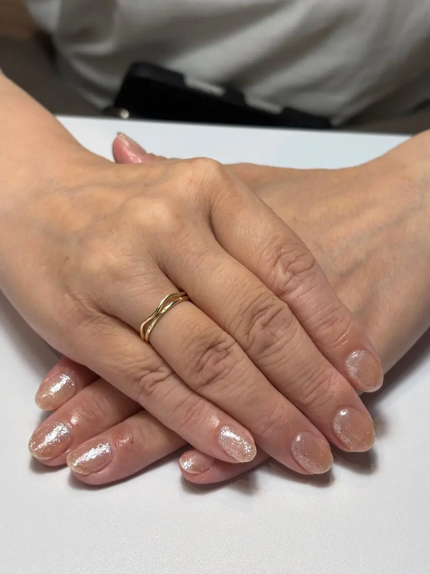 【他店オフあり/パーツなし】ラメorラメグラデーション💅パラジェル使用※現金のみの写真