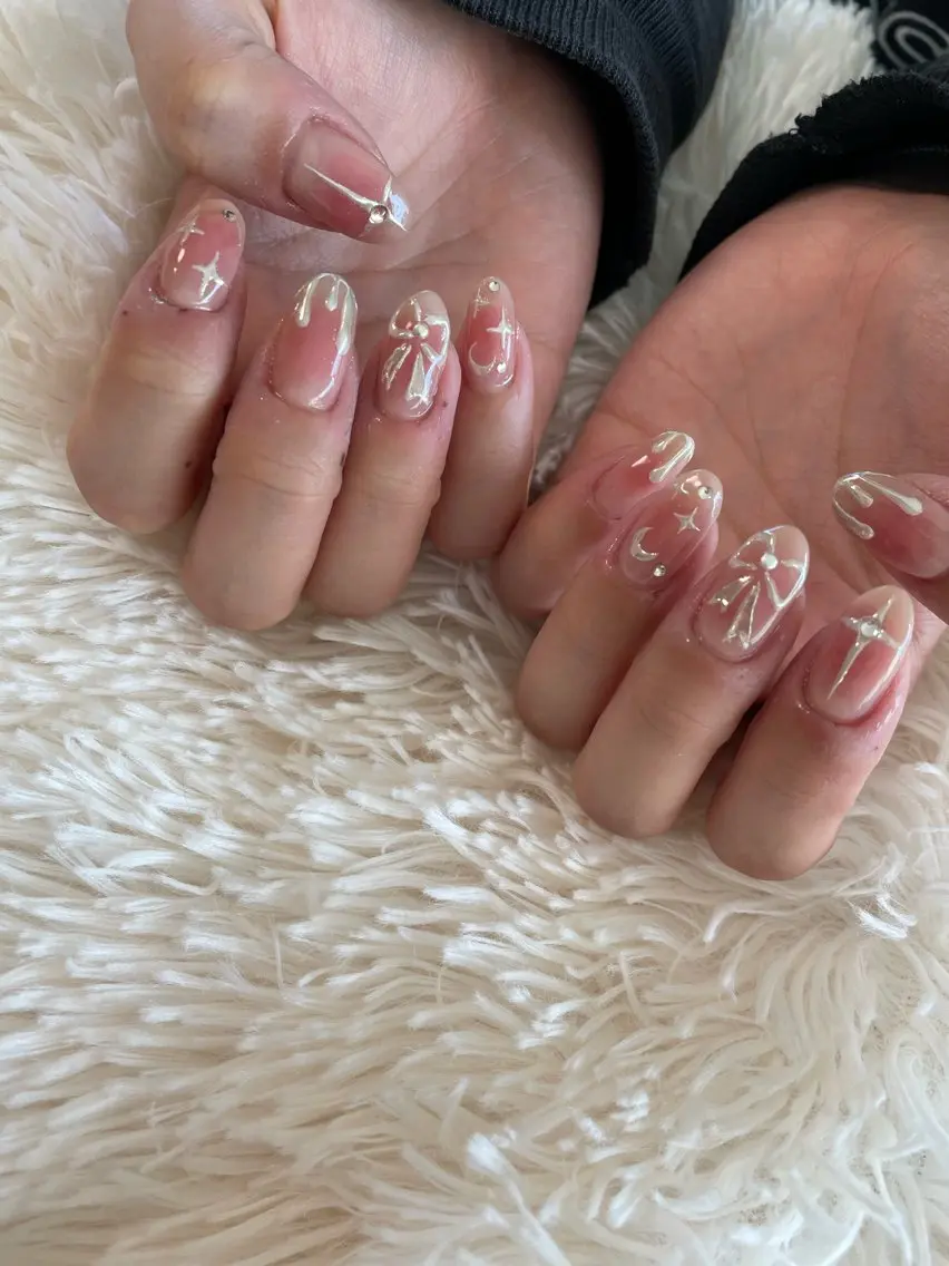 ネイル チークネイル 27salon yuinaのネイルデザイン