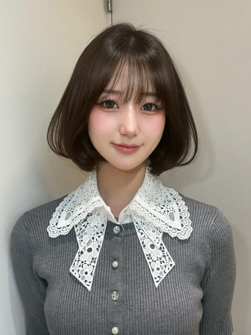 ショート ボブ 韓国風ヘア toco.⋆𝜗𝜚 / レイヤーボブ໒꒱のヘアスタイル