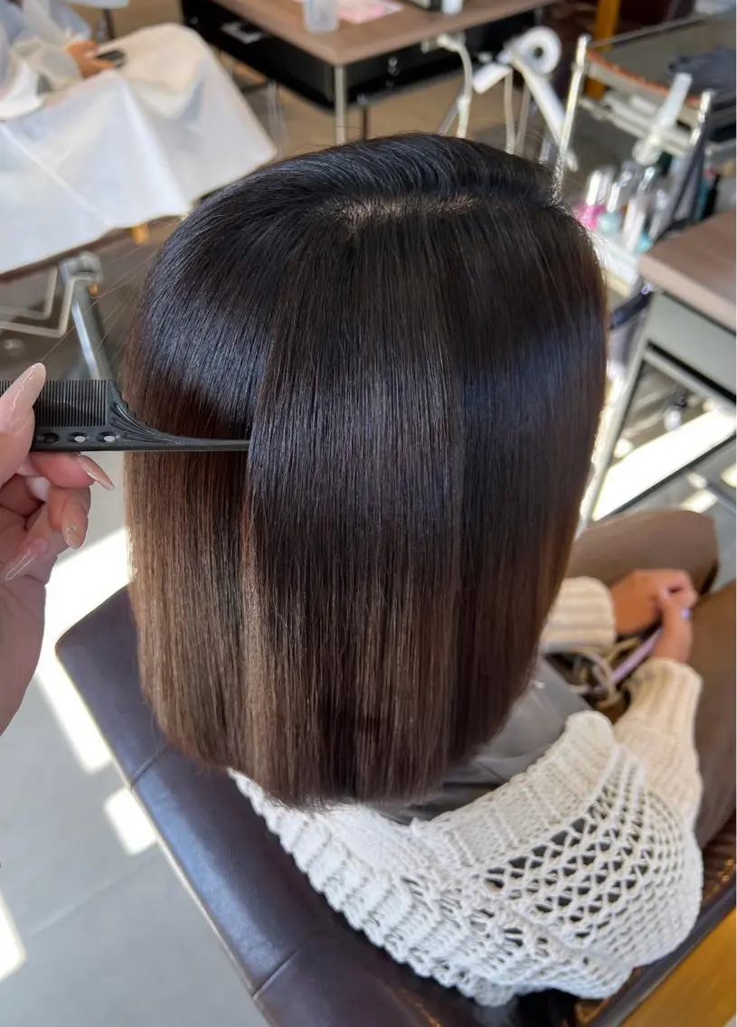 ミディアム 縮毛矯正 Kako🫧⭐️ アシスタント/モデルのヘアスタイル