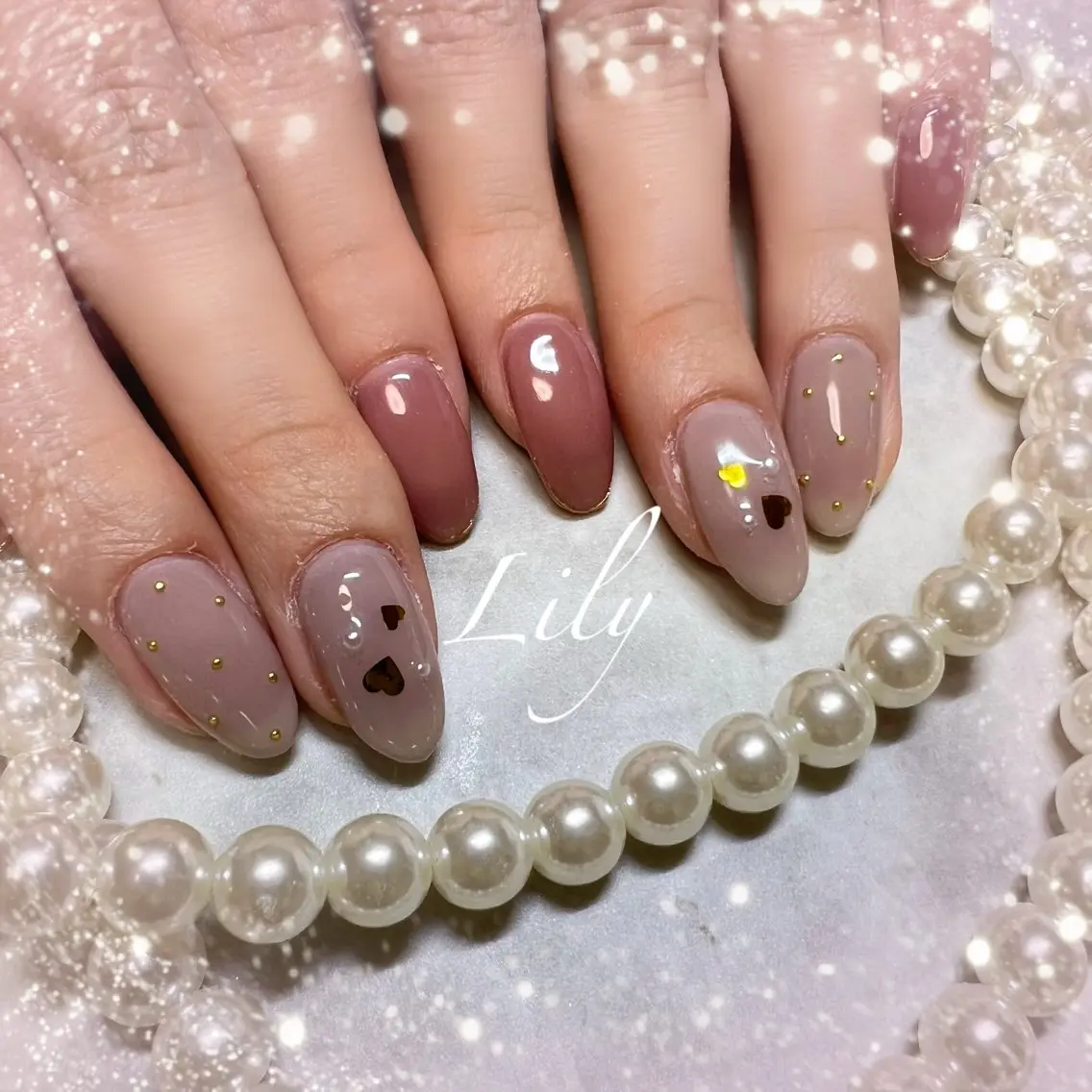 ネイル ハンドネイル Lily*nail 🌻Mii🌻のネイルデザイン