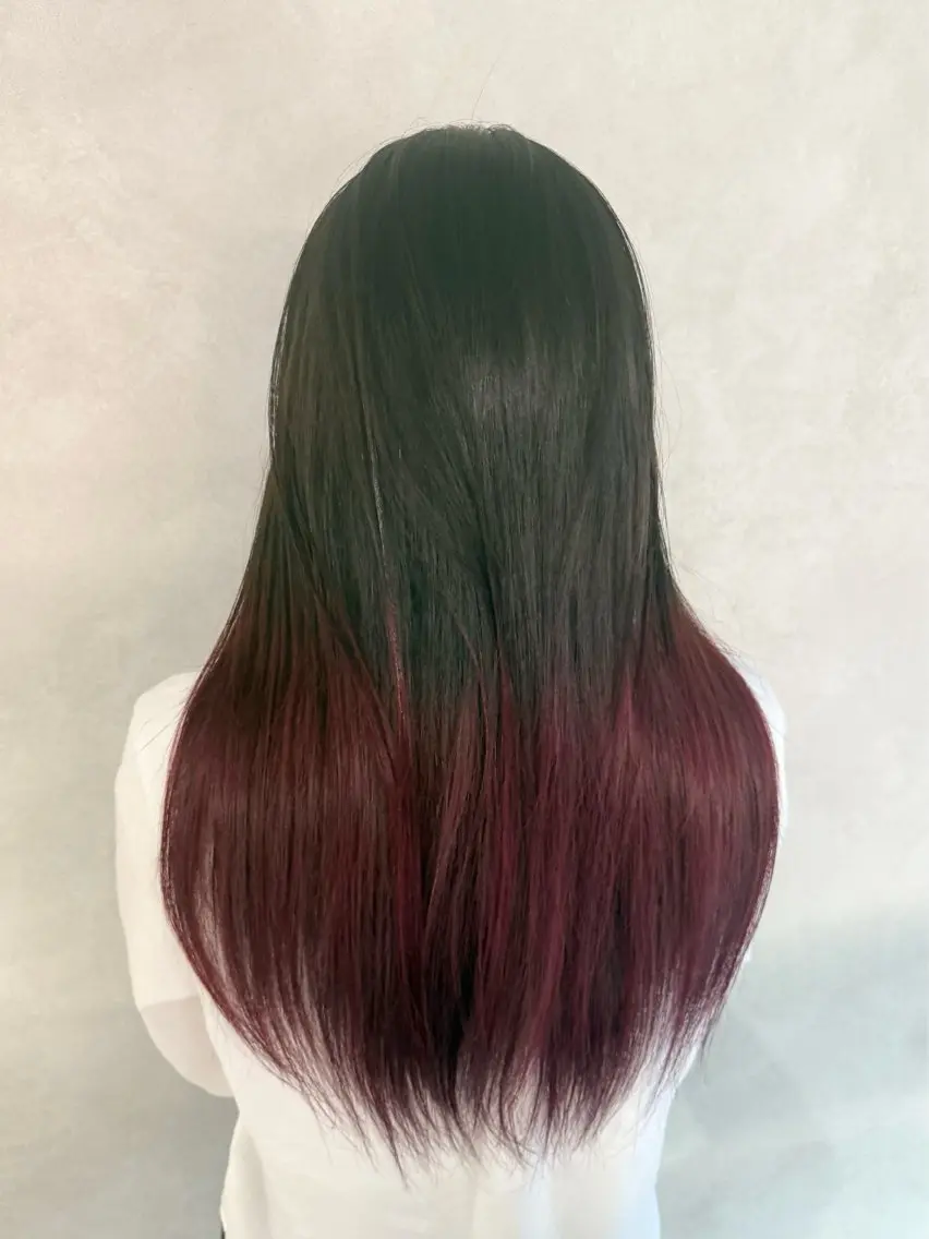 ロング 韓国風ヘア レイヤーカット 似合わせカット レイヤー／ハイトーン 🍎森貝洋亮🍎のヘアスタイル