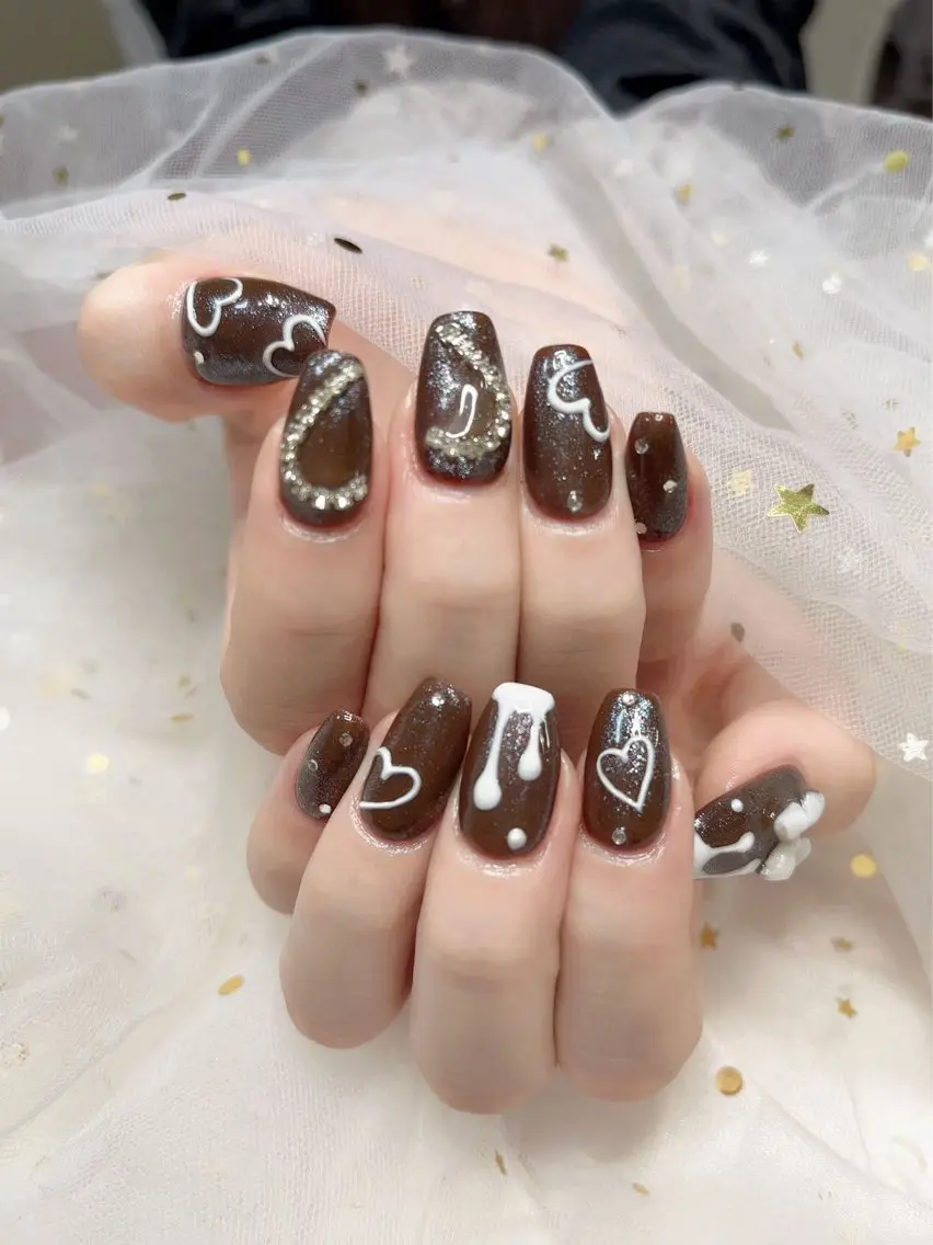 ネイル バレンタイン ジョリ kasumi🌹💅のネイルデザイン