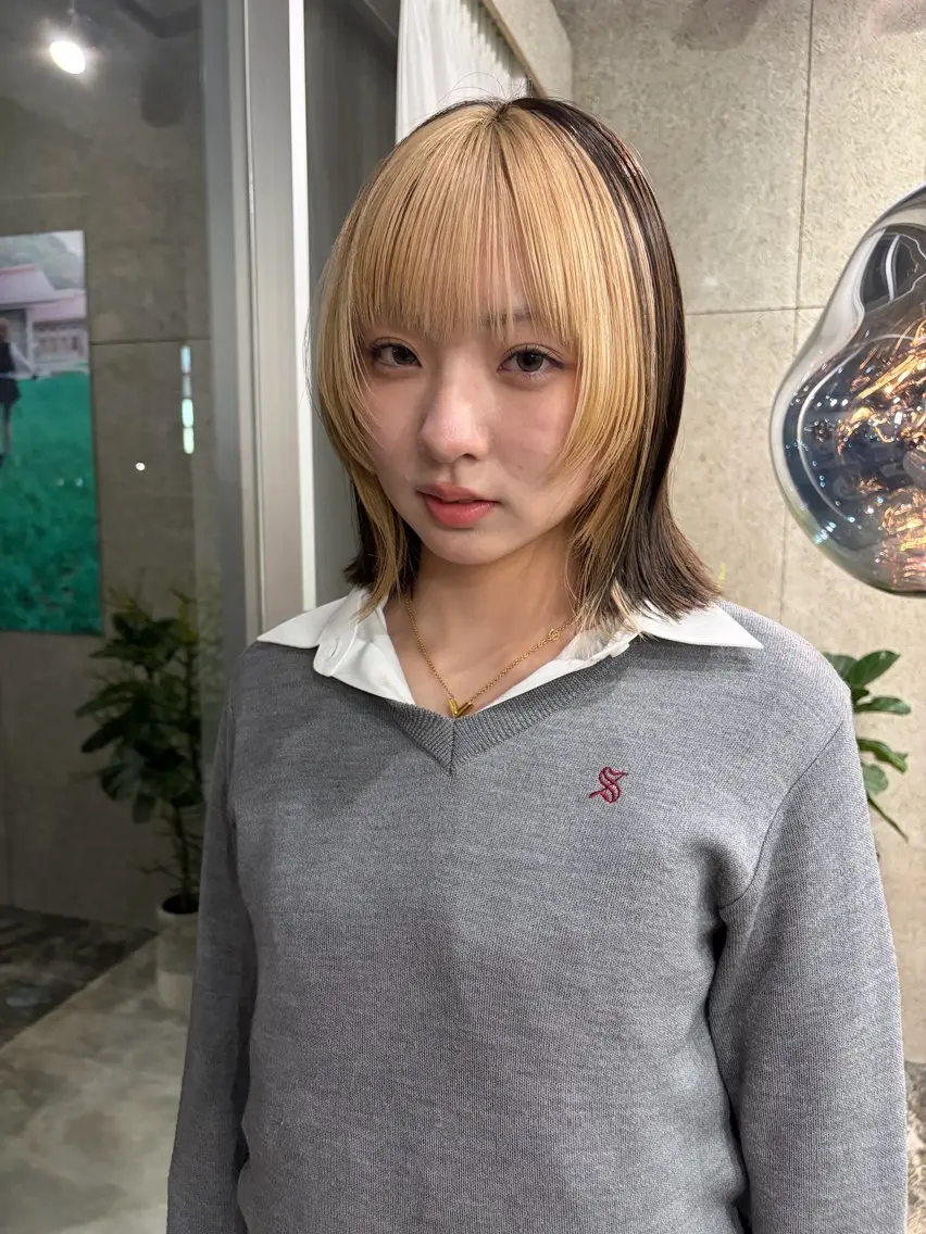 ミディアム ヘアカラー eim AYUKAのヘアスタイル