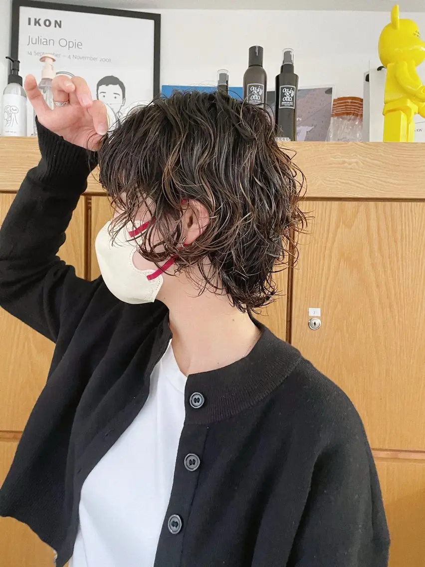 カット+ケアパーマ+トリートメントの写真