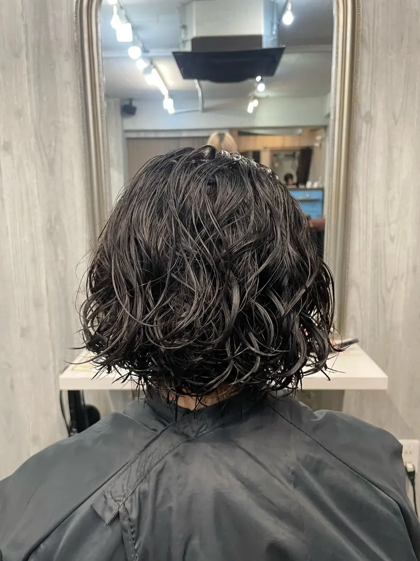 ショート パーマ カット パーマ トリートメント 💫siesta ・スズノ🐈💫のヘアスタイル