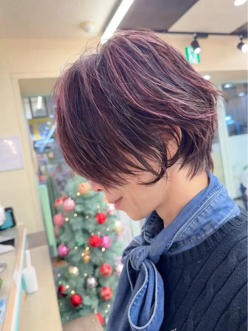 ハイライト➕オンカラー➕3stepトリートメントの写真