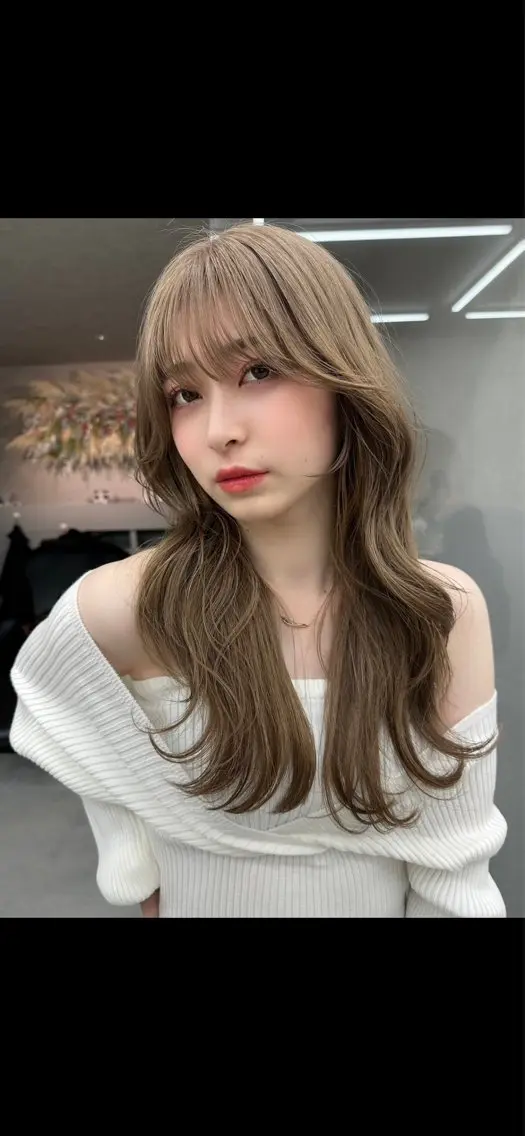 カラー グレージュ オリーブグレージュ オリーブグレー ヘアカラー Rio /福岡/ ハイトーン/ブリーチのヘアスタイル