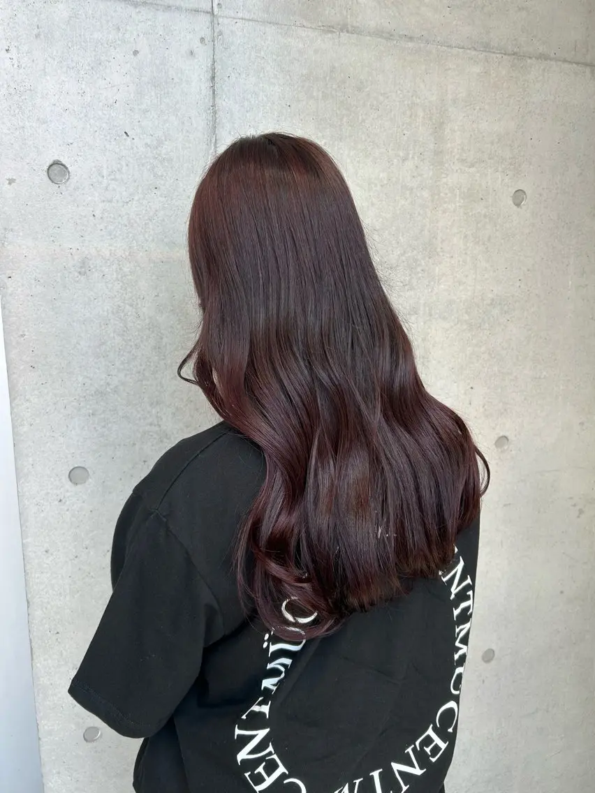 ロング カラー ヘアアレンジ カット ヘアカラー トリートメント ボブ艶モテカラー🫧 カリンのヘアスタイル