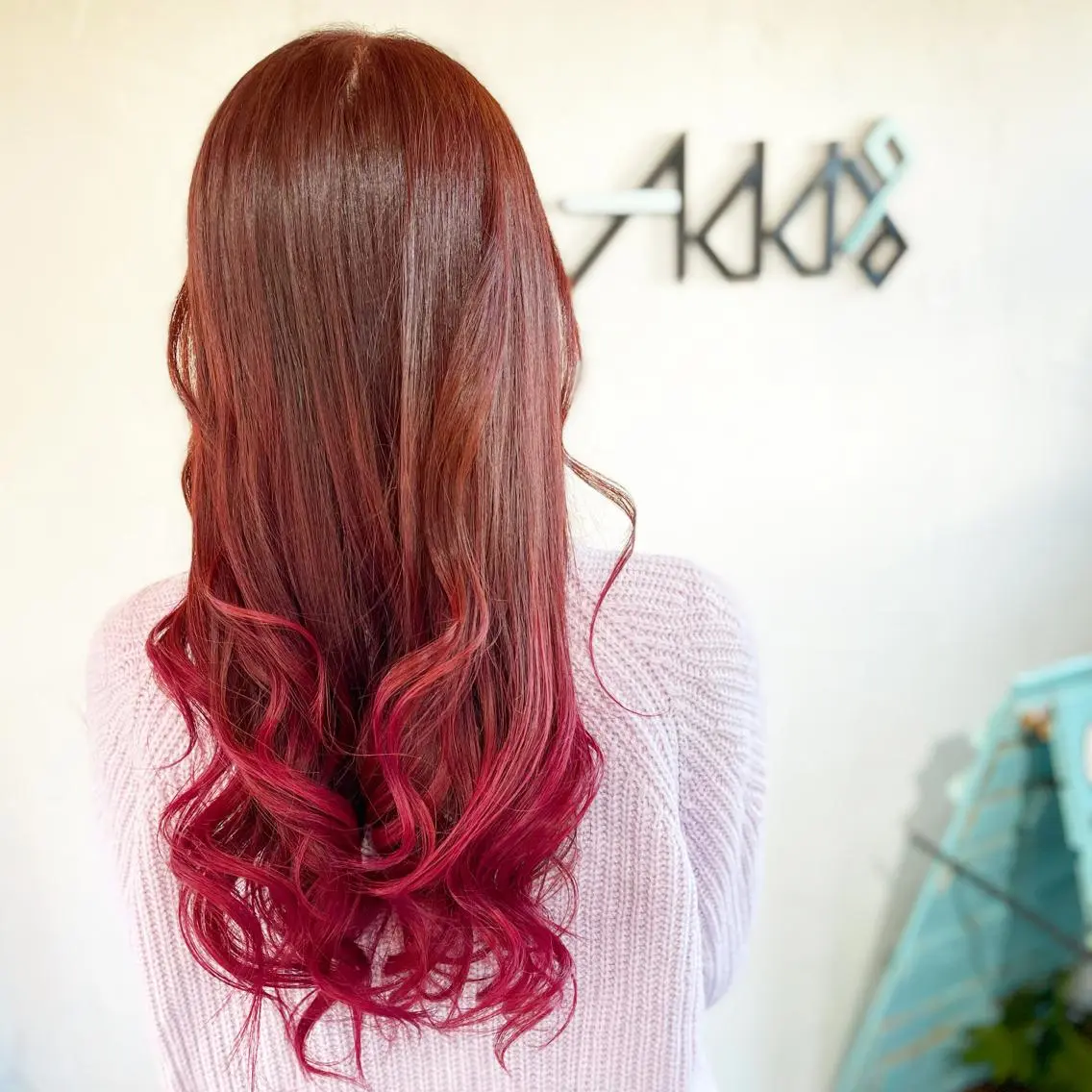 ロング カラー パーマ ヘアアレンジ インナーカラー 韓国風ヘア レイヤーカット トリートメント 酸熱トリートメント ヘアカラー トリートメント Add9 柳田健登のヘアスタイル