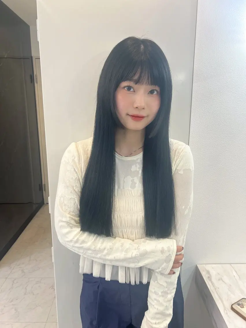 ロング エクステ カット ヘアカラー エクステ ✨レイヤー/髪質改善 /縮毛矯正✨ナカムラのヘアスタイル
