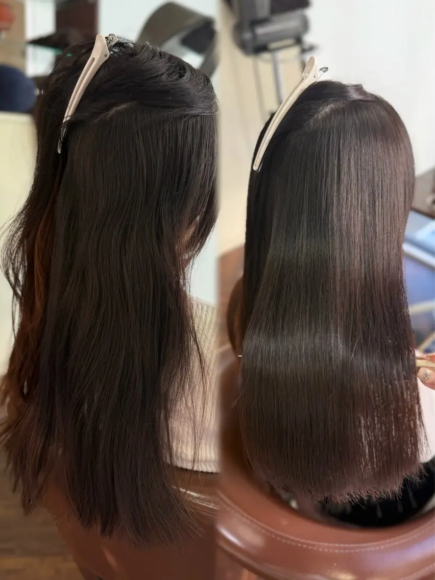 ロング 縮毛矯正 トリートメント カット ヘアカラー 縮毛矯正 トリートメント 尾崎 海璃のヘアスタイル