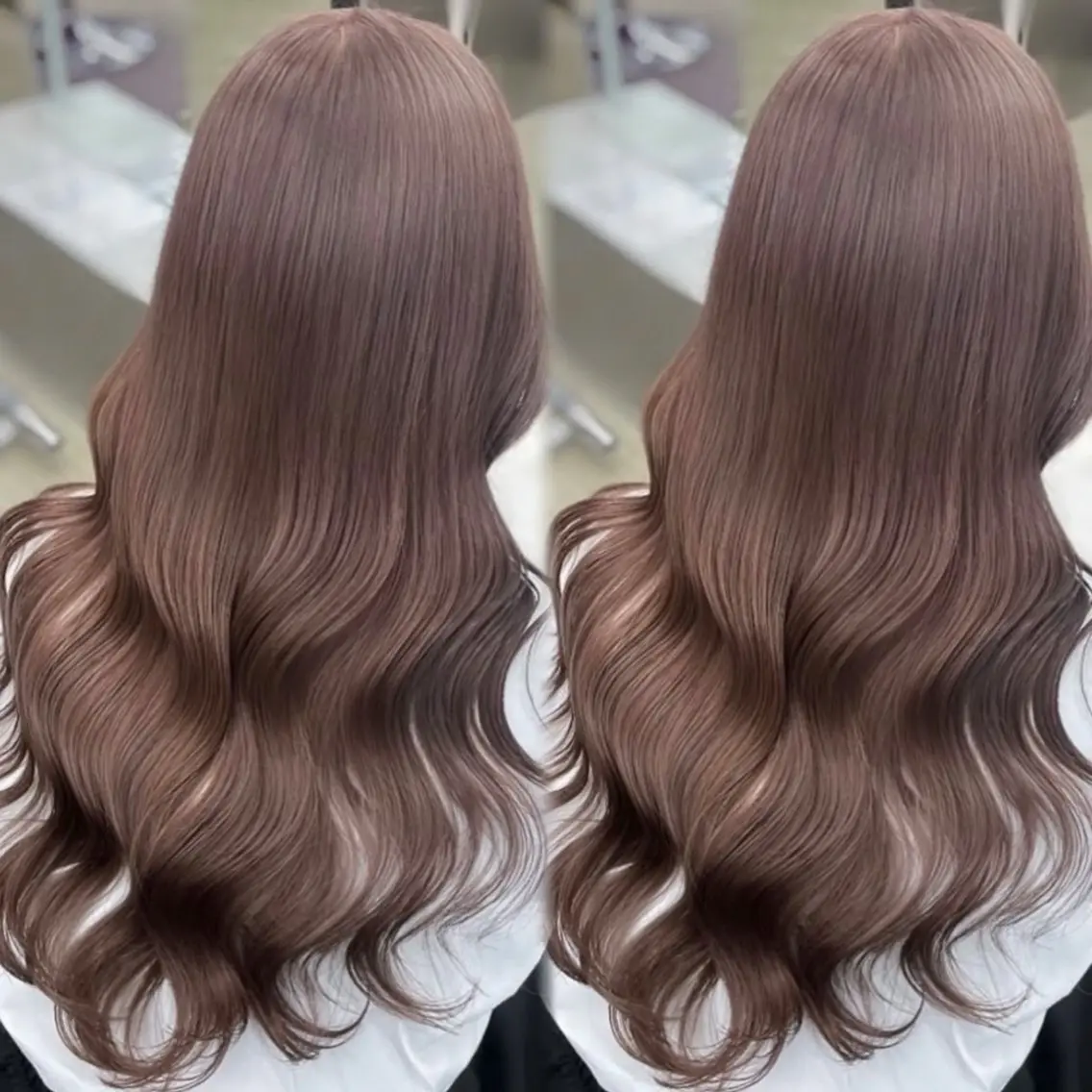 カラー キッズ ベージュカラー ミルクティーベージュ ヘアカラー PELEmana🎀 ハイトーン🧚🪄のヘアスタイル