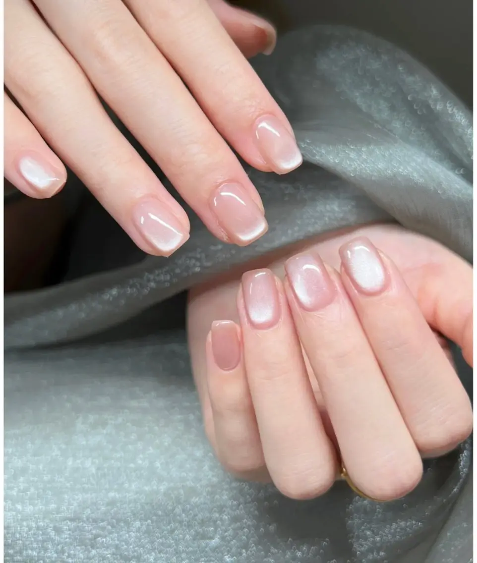 ネイル ハート ミラーネイル 持ち込み ピンク ワンホンネイル July Nailのネイルデザイン