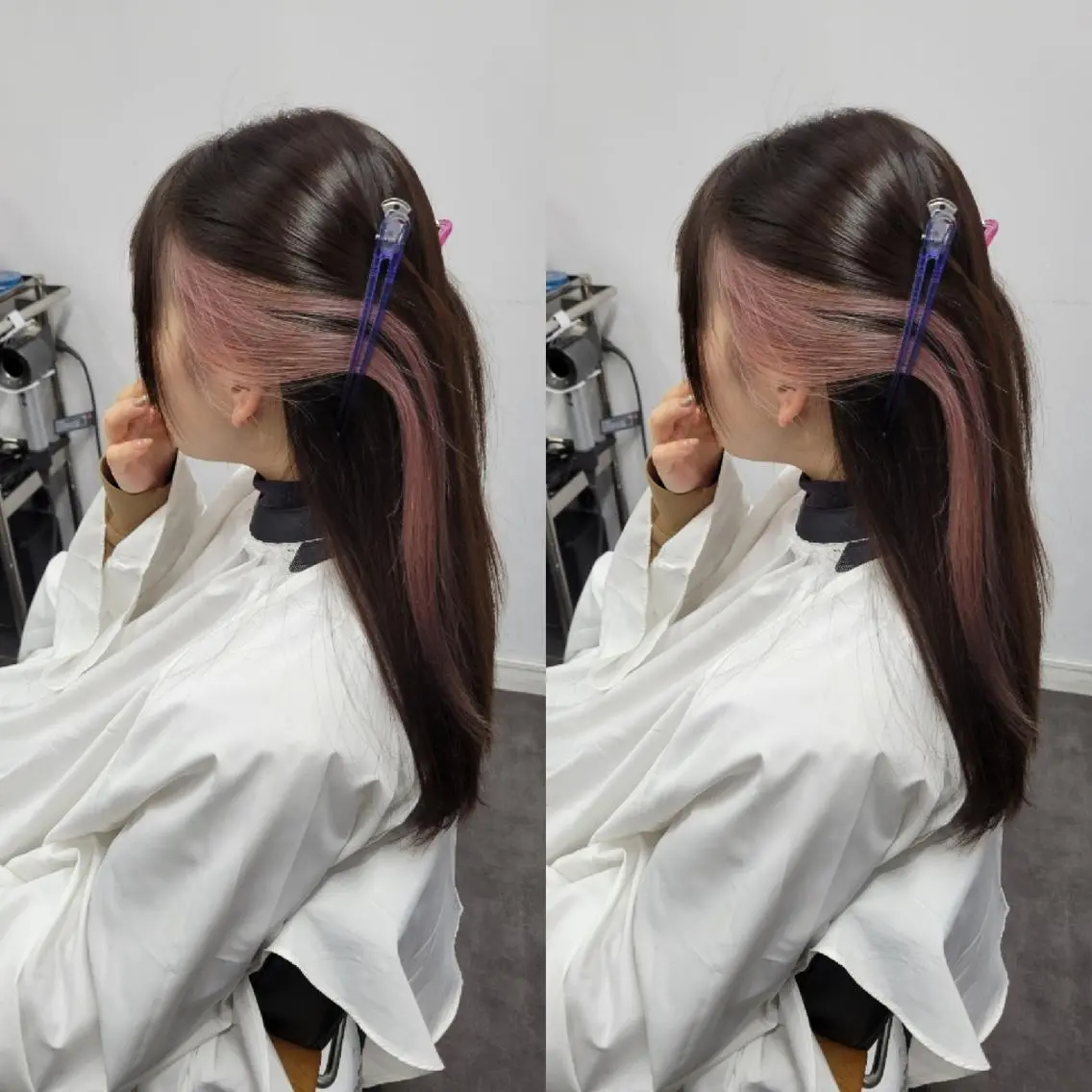 ロング ヘアカラー トリートメント 平田 広大のヘアスタイル