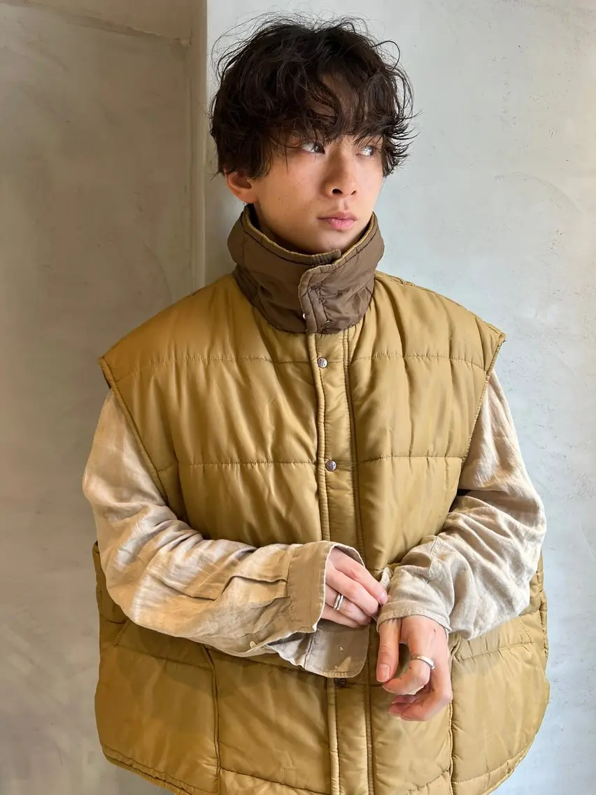 ミディアム ミディアムパーマ タナカ レイのヘアスタイル