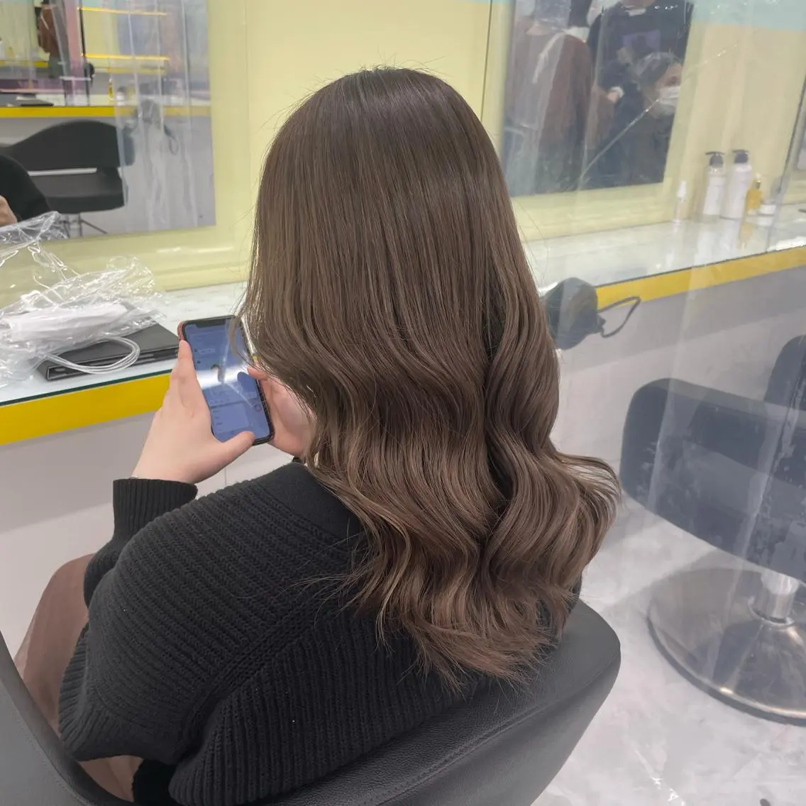 ミディアム カラー ヘアアレンジ カット ヘアカラー トリートメント ヘッドスパ ヘアセット 【透明感×レイヤー】 🍃RIKU🍃のヘアスタイル