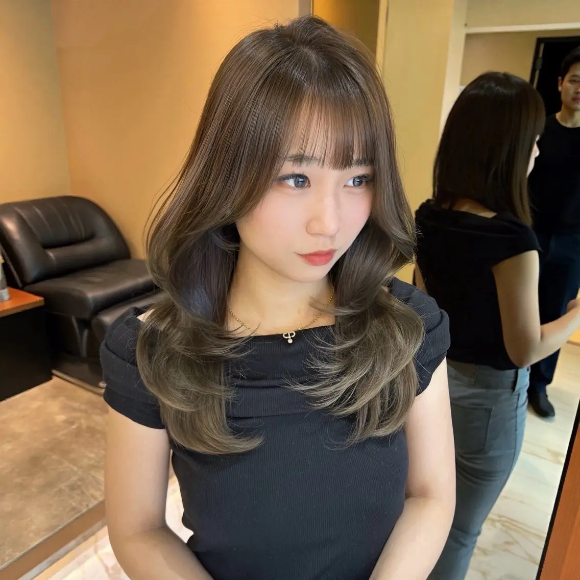ロング トリートメント ヘッドスパ ヘアセット 💎内部補修ケアカラ ー/ブリーチなし清野のヘアスタイル