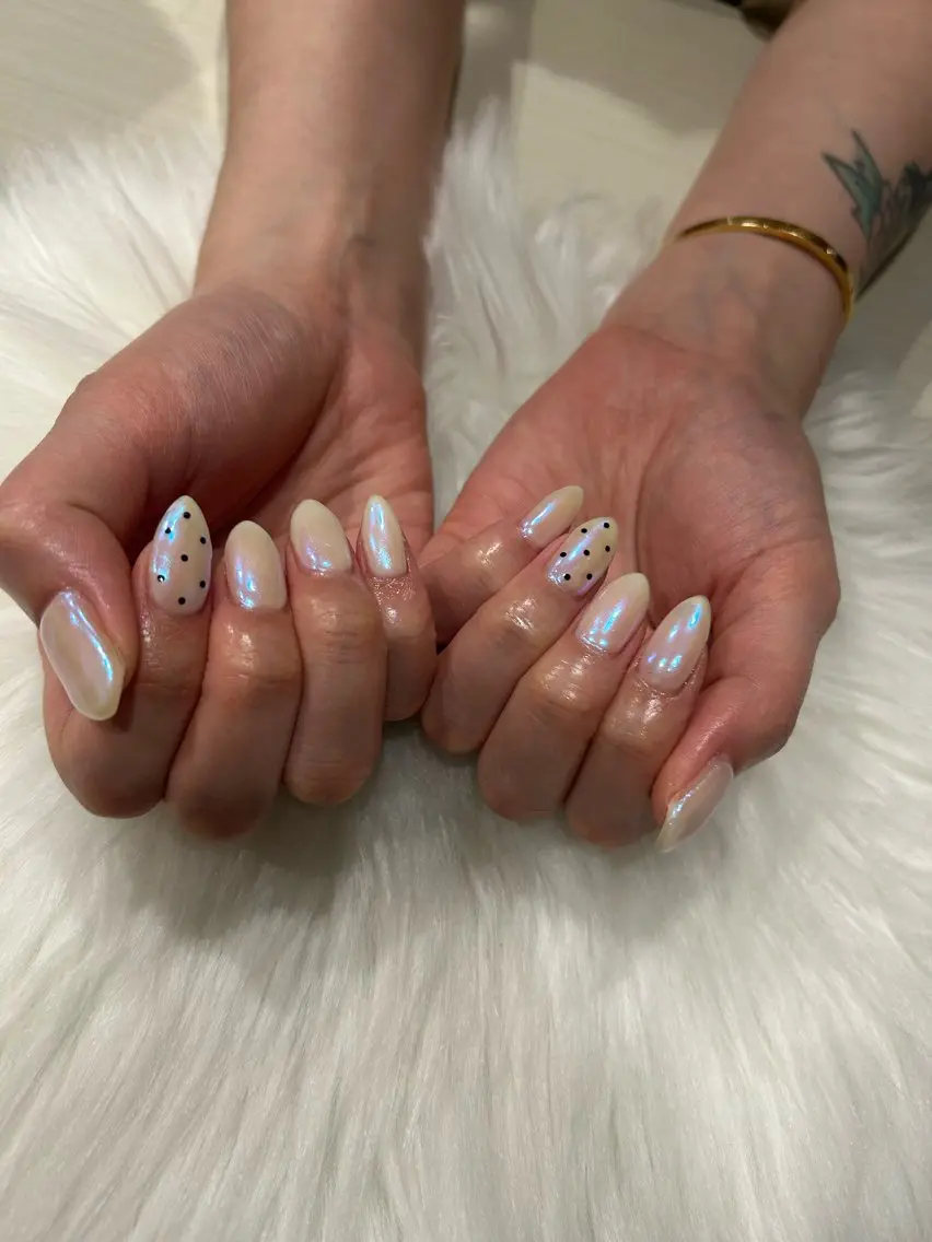 ネイル オーロラネイル ワンカラーネイル YU-AI nailのネイルデザイン