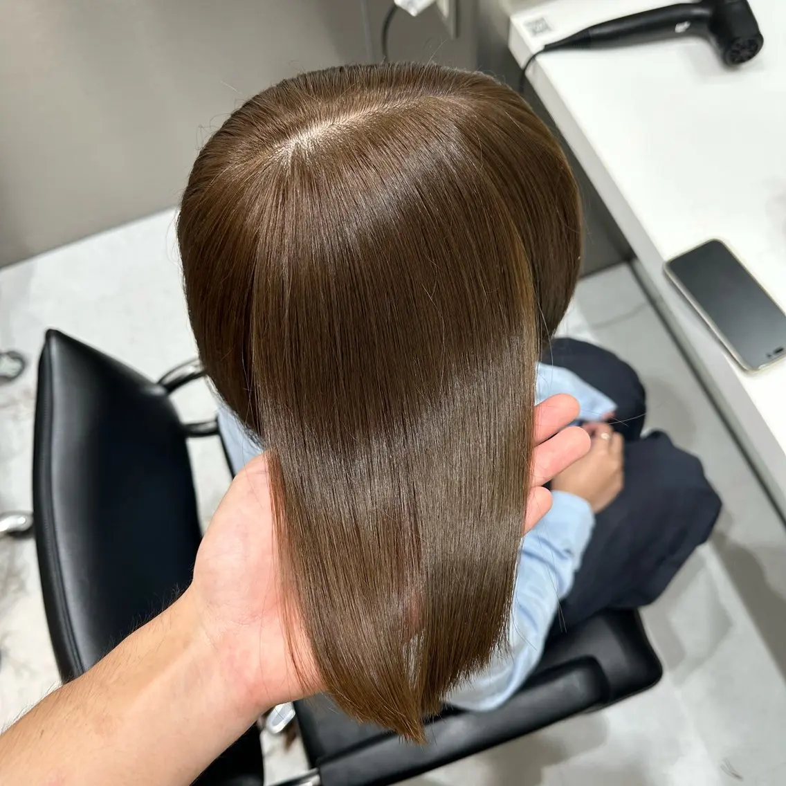 ロング カラー ヘアカラー トリートメント 💫艶ハイトーン×髪 質改善💫リュウトのヘアスタイル