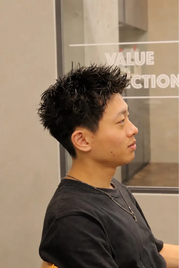 ショート パーマ メンズ カット パーマ 山口 陽平のヘアスタイル