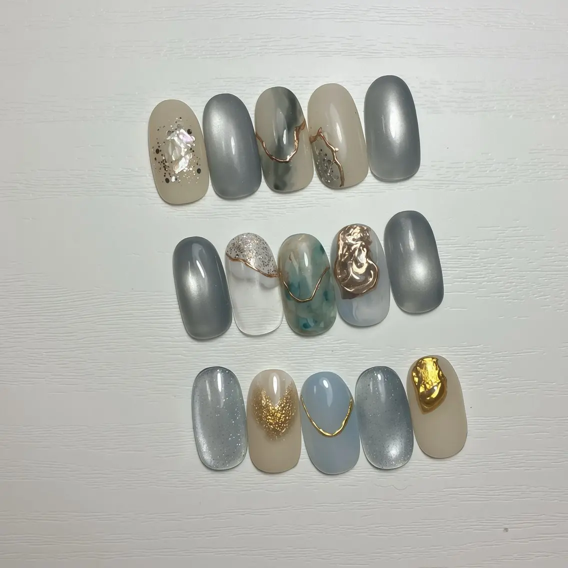 ネイル フットネイル 氷ネイル・うるうるネイル マグネットネイル ニュアンスネイル シンプルネイル ハンドネイル nail salon anoneのネイルデザイン