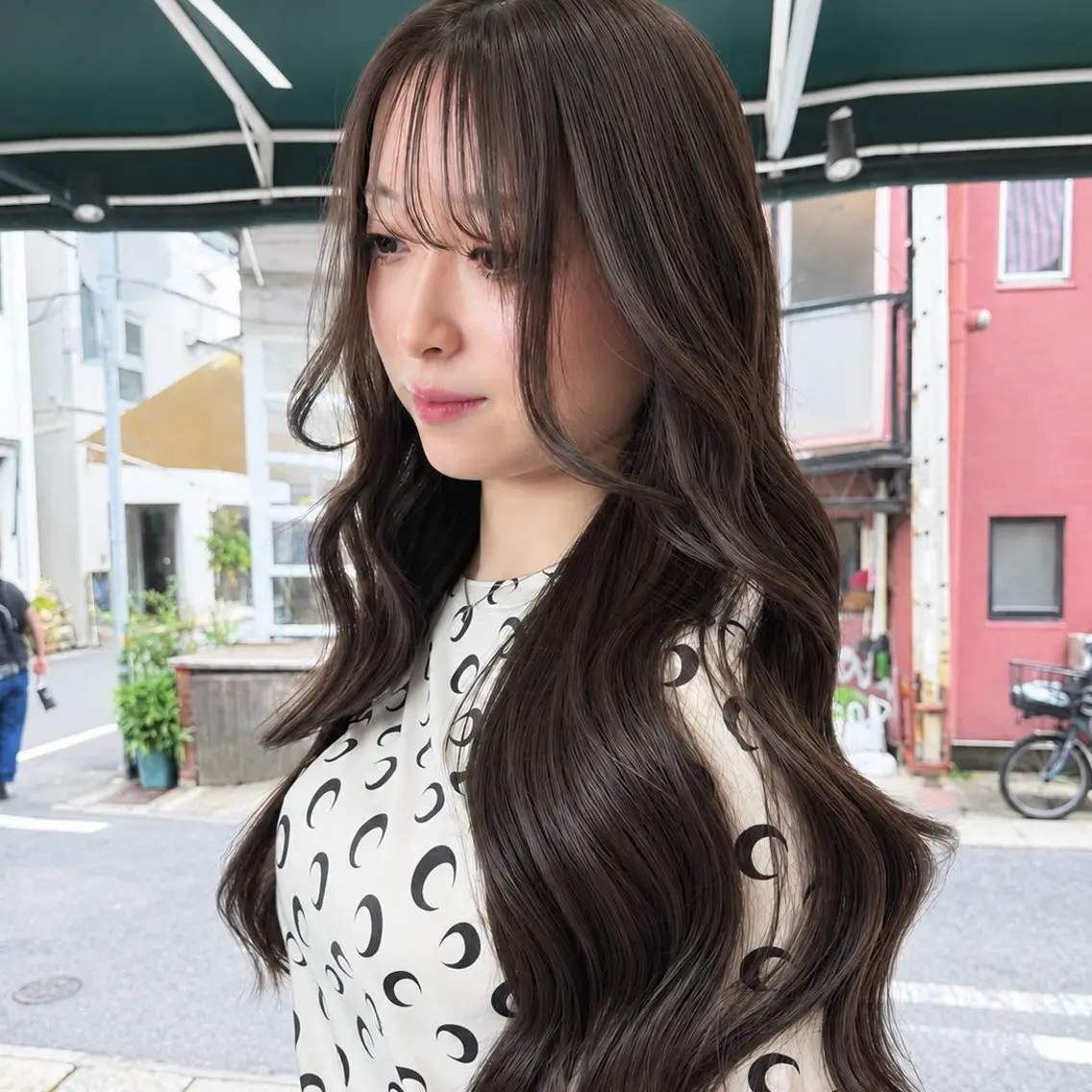 ロング カット ヘアカラー トリートメント 優梨💞 /透明感カラーのヘアスタイル