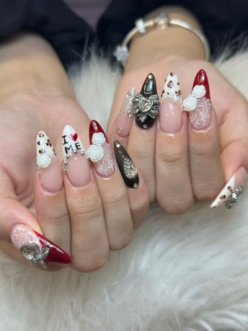 ネイル アートネイル ジェルネイル マグネットネイル ハンドネイル JennNail_ マオのネイルデザイン
