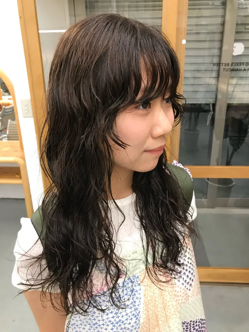 ロング パーマ 【HI / YA】 ｓｕｚｕのヘアスタイル