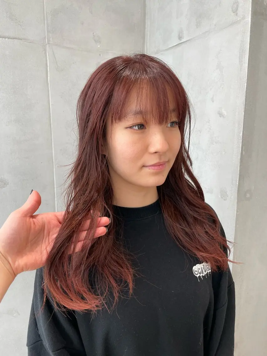 ロング カラー たなか こころ🎀のヘアスタイル