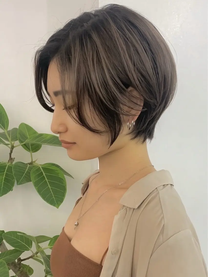 ショート カラー ヘアカラー 似合わせ×ハイトーン ブリーチカラー/大雅のヘアスタイル
