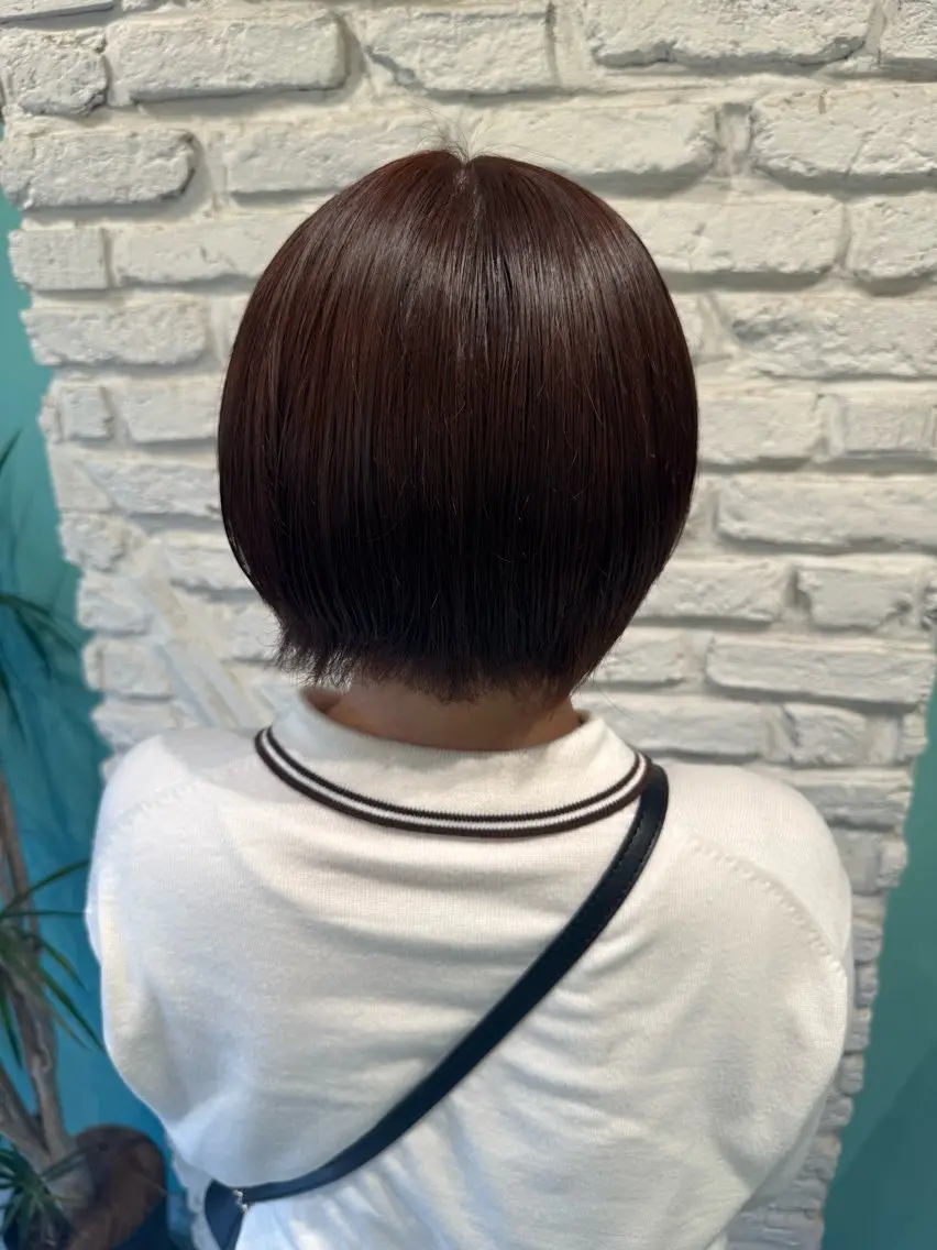 ショート カラー ヘアカラー 向井 芽衣美のヘアスタイル