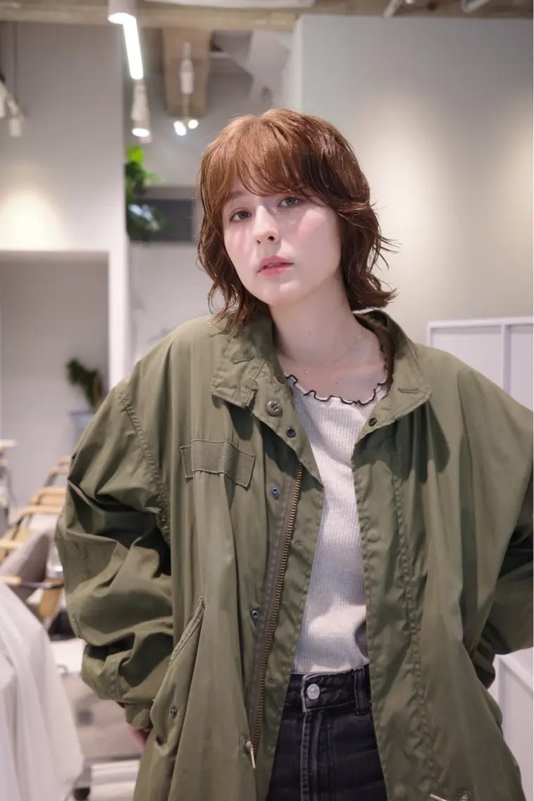 ショート パーマ ボブ くせ毛 外国人風カラー レイヤーカット マレットヘア 🌀渋谷メンズヘア 🌀河野瑠太のヘアスタイル