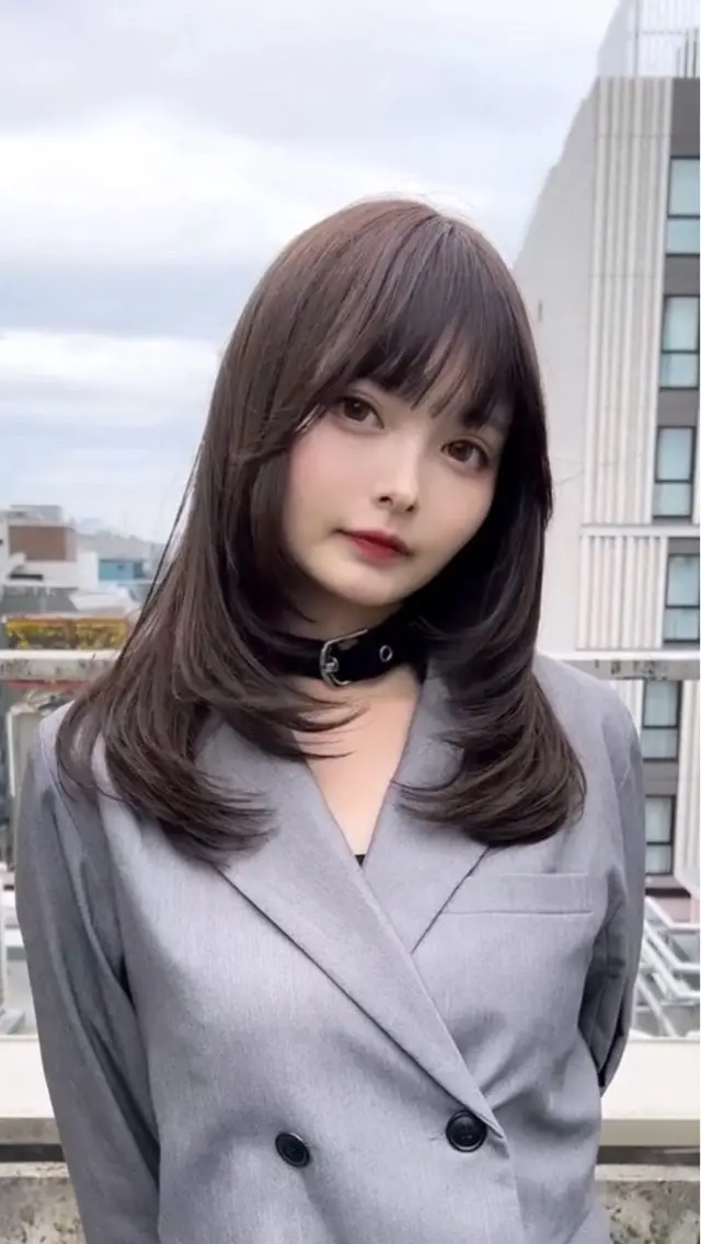 セミロング 髪質改善 縮毛矯正 トリートメント カット ヘアカラー トリートメント 🫧髪質改善 講師🫧🍎幹細胞のヘアスタイル