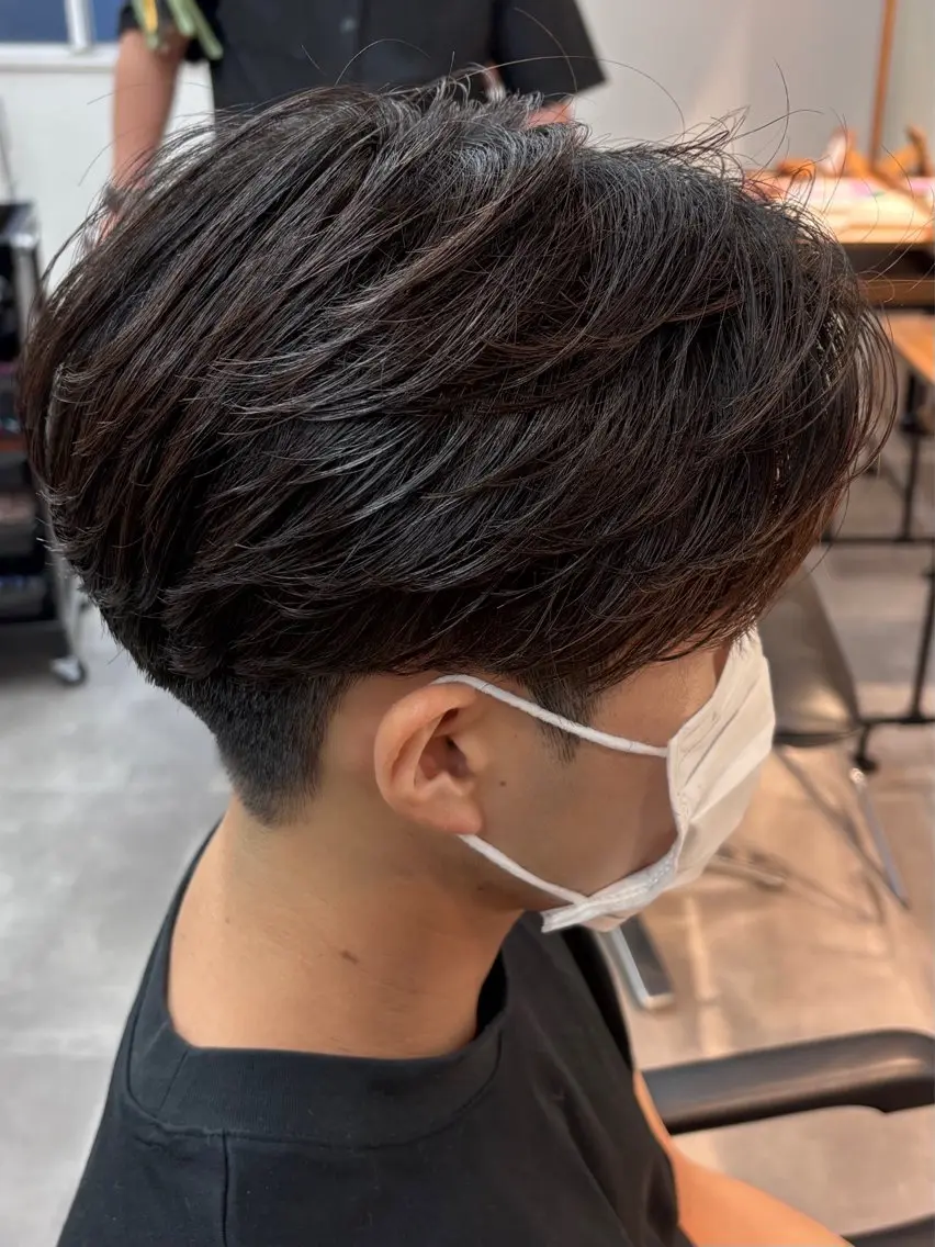 ショート パーマ メンズ ショートヘア 🔥フェードカット/ パーマ特化🔥/森のヘアスタイル