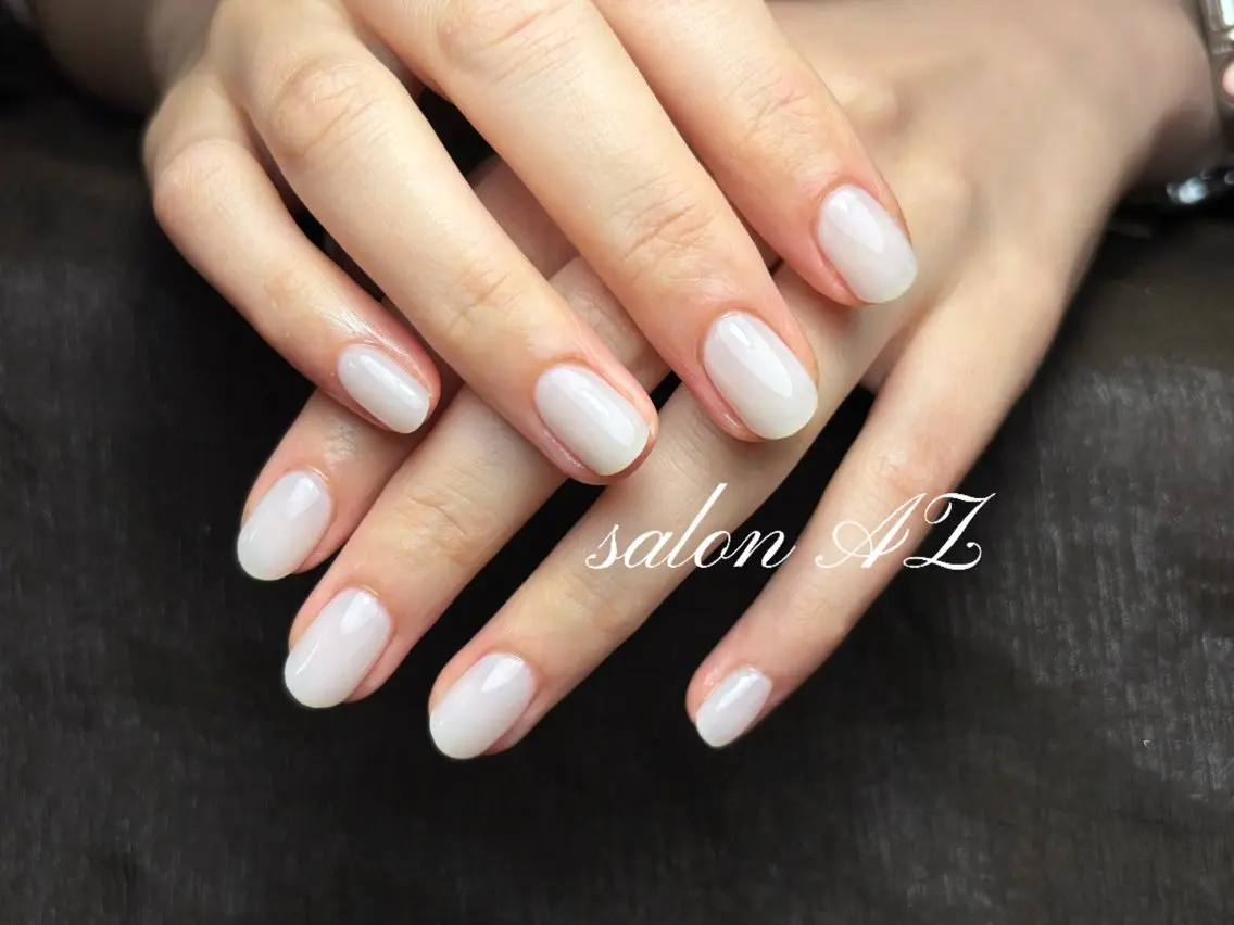 ネイル 桜ネイル 長さ出し フットネイル フレンチネイル ジェルネイル salon AZのネイルデザイン