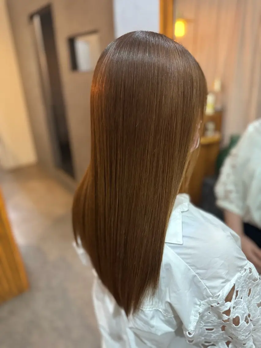 ロング カラー パーマ 髪質改善 ストレートパーマ ヘアカラー 縮毛矯正 トリートメント 髪質改善/縮毛矯正/ 艶髪/こたろうのヘアスタイル