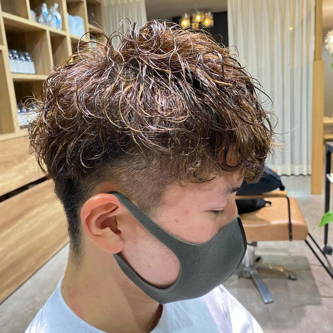 メンズ メンズパーマ 大久保 優香のヘアスタイル