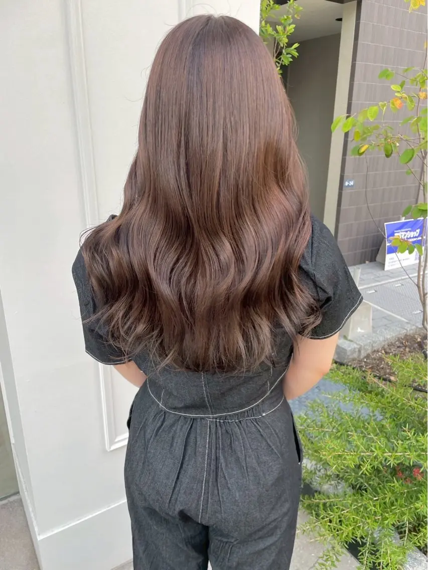 ロング カラー ヘアカラー ParveMix🎀 稲垣 詞葉のヘアスタイル