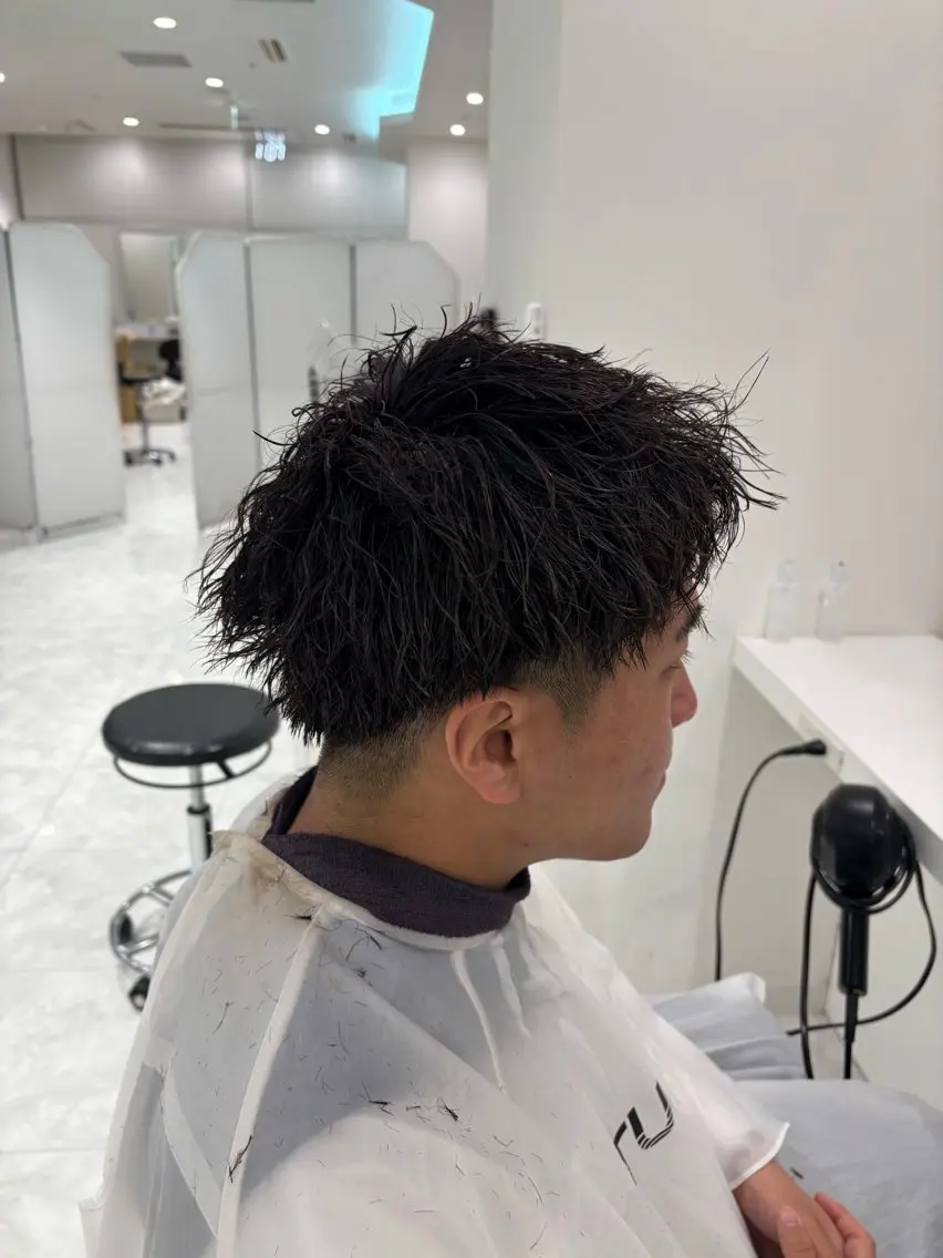 メンズ カット パーマ ヘッドスパ ヘアセット 銀座/ショート/ メンズ/HINOKIのヘアスタイル