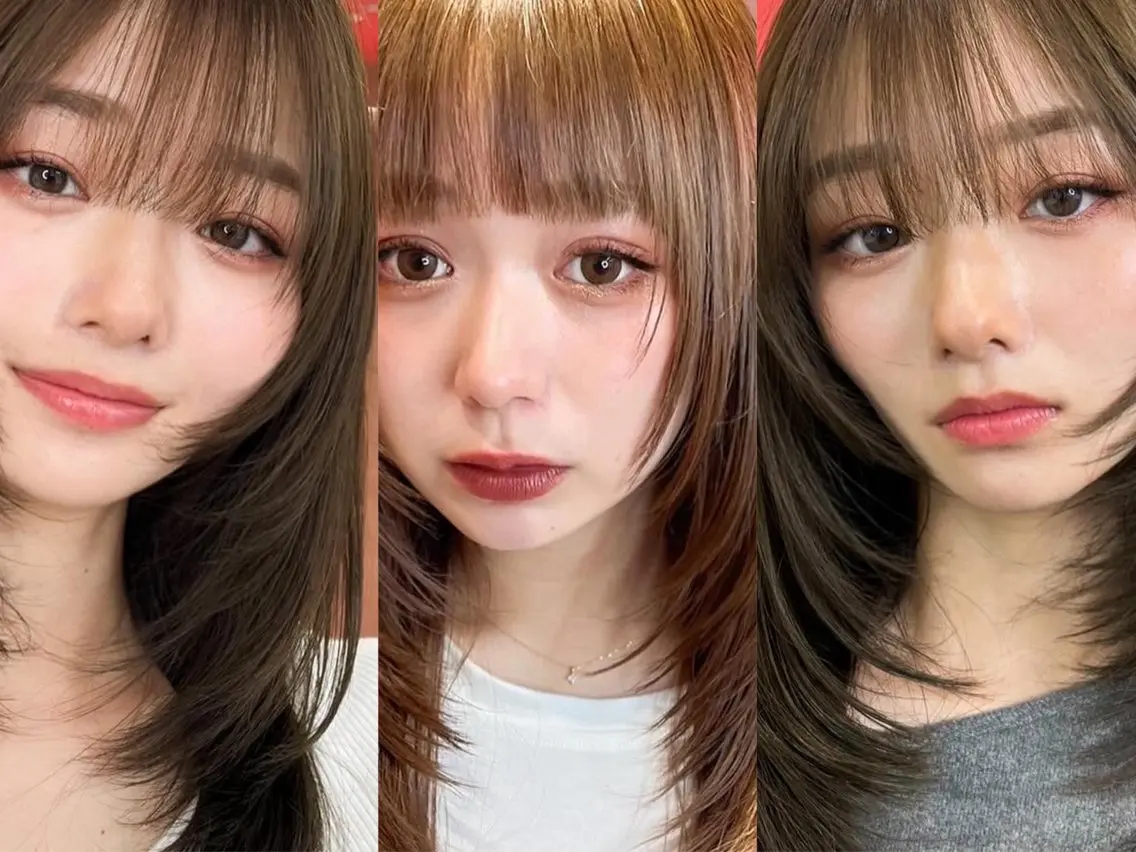 ミディアム カット トリートメント 山崎/ボブ縮毛矯正 レイヤー髪質改善のヘアスタイル