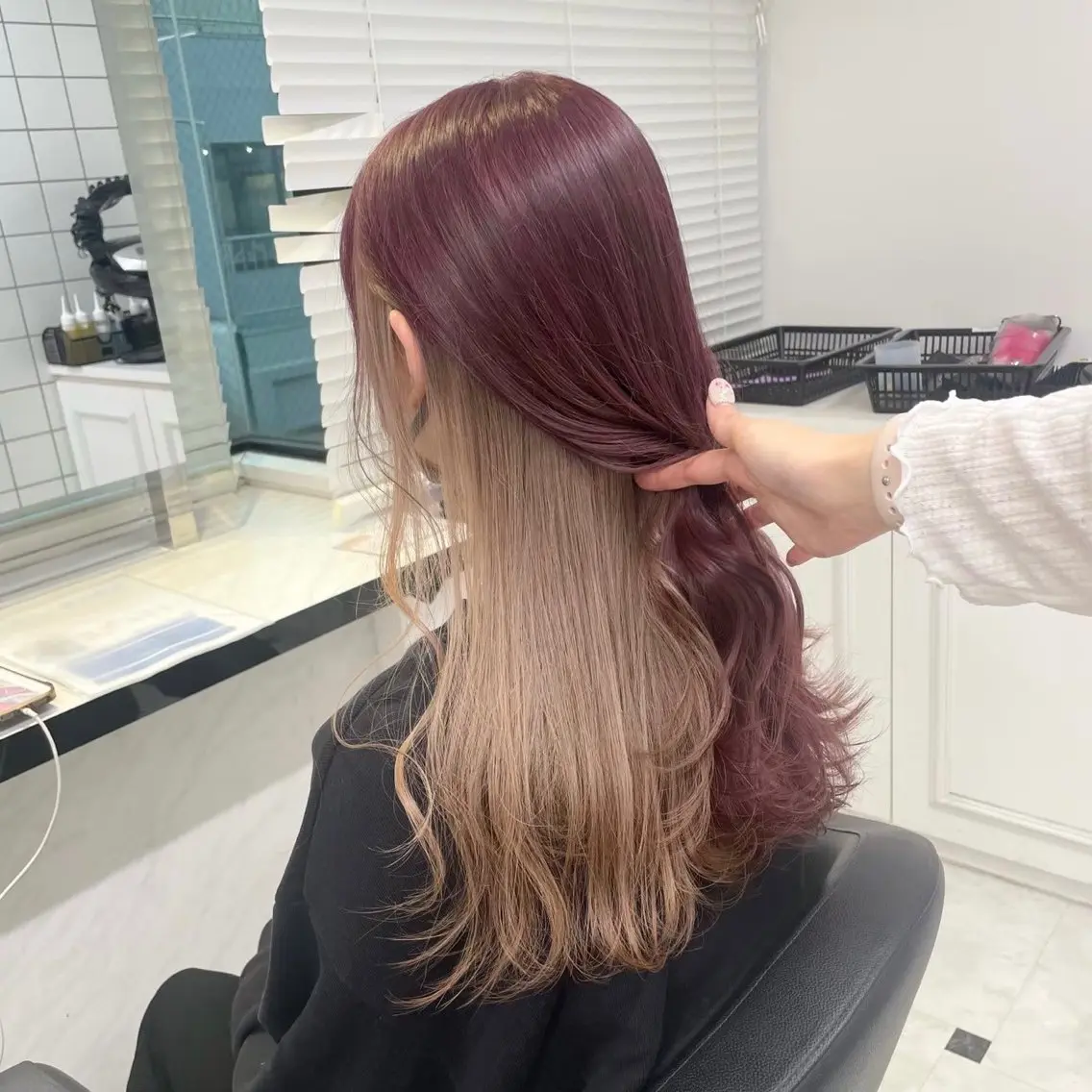 カラー ヘアカラー ♥️韓国風透明感 暖色misa♥️のヘアスタイル