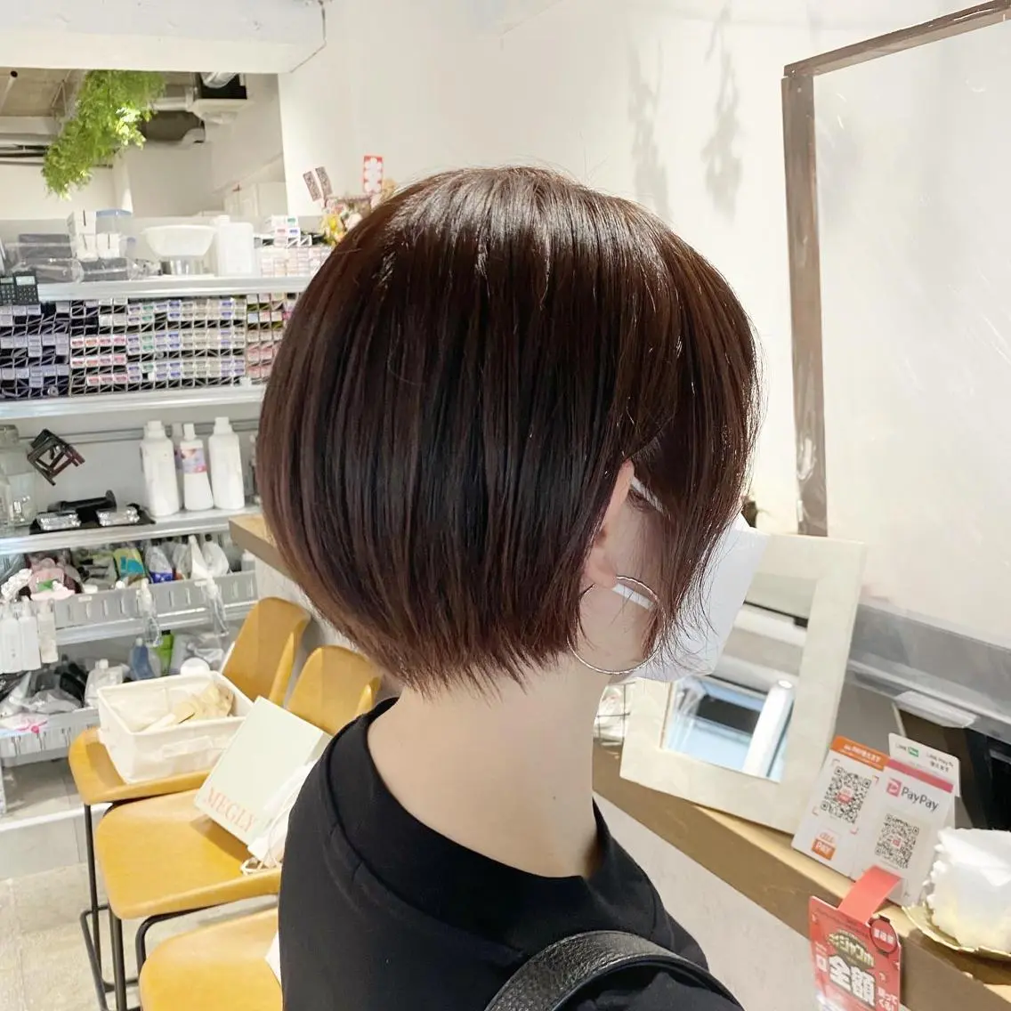 ショート カット ヘアカラー トリートメント ✨圧倒的満足度◎ 小顔美人ショート✨佃のヘアスタイル