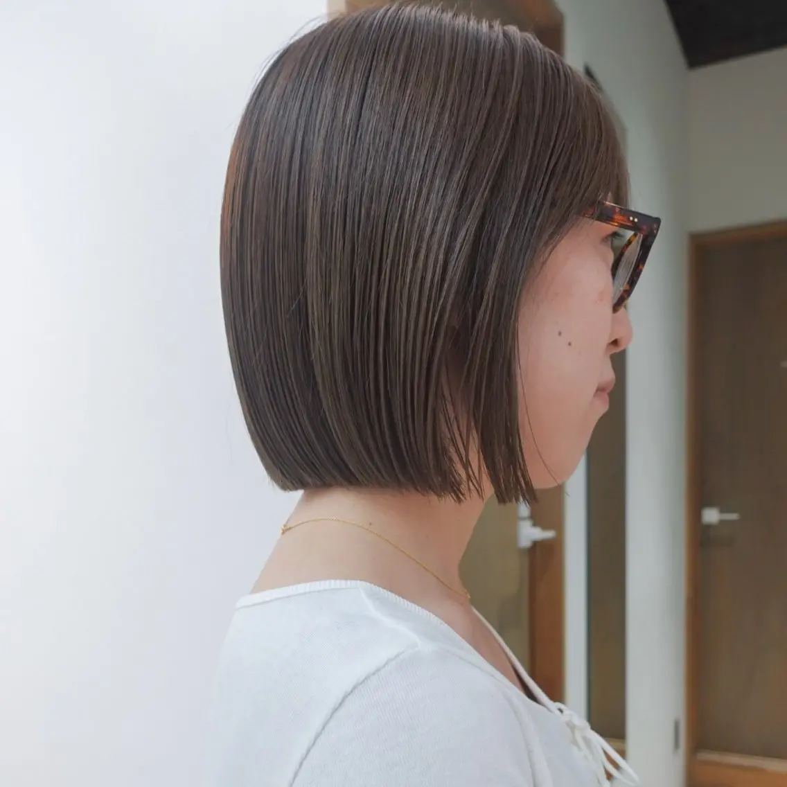 【新規・当日限定】カット+透明感カラー+髪質補修TRの写真
